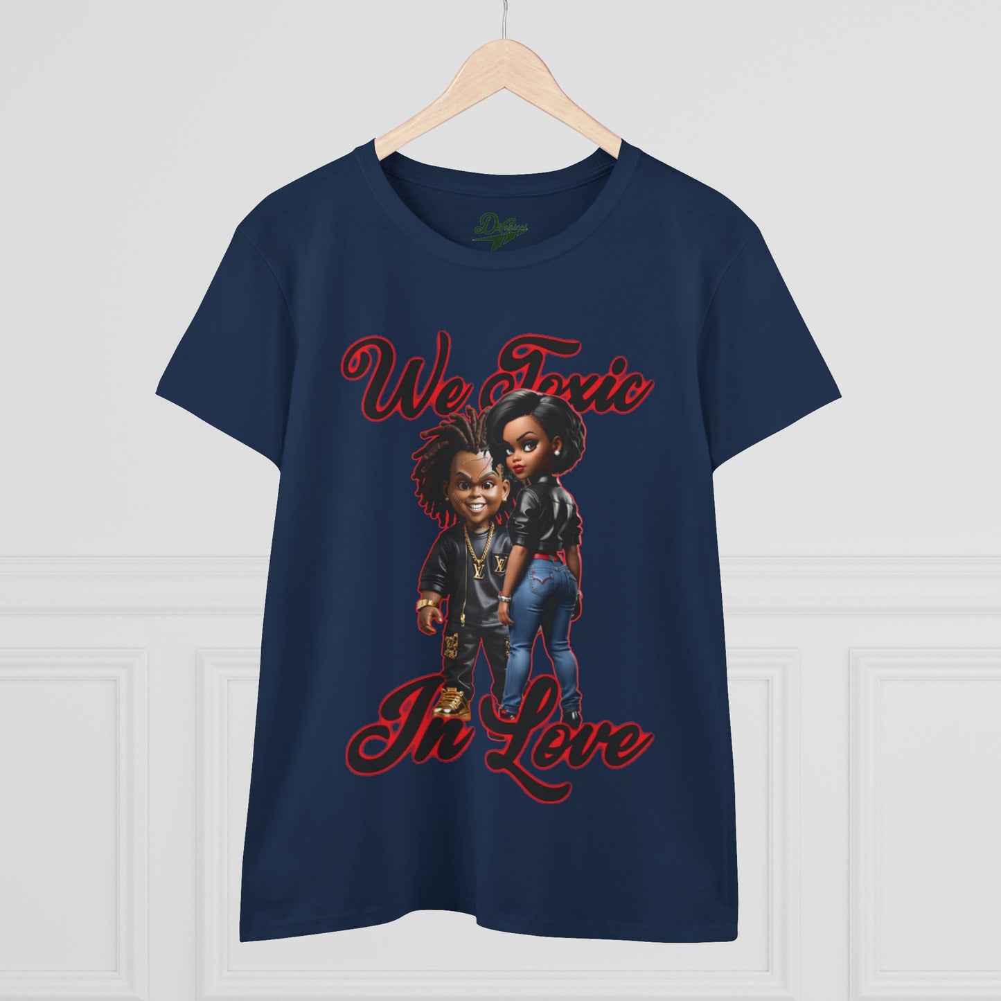 We Toxic In Love Women's Midweight Cotton Tee - Casual Love Shirt