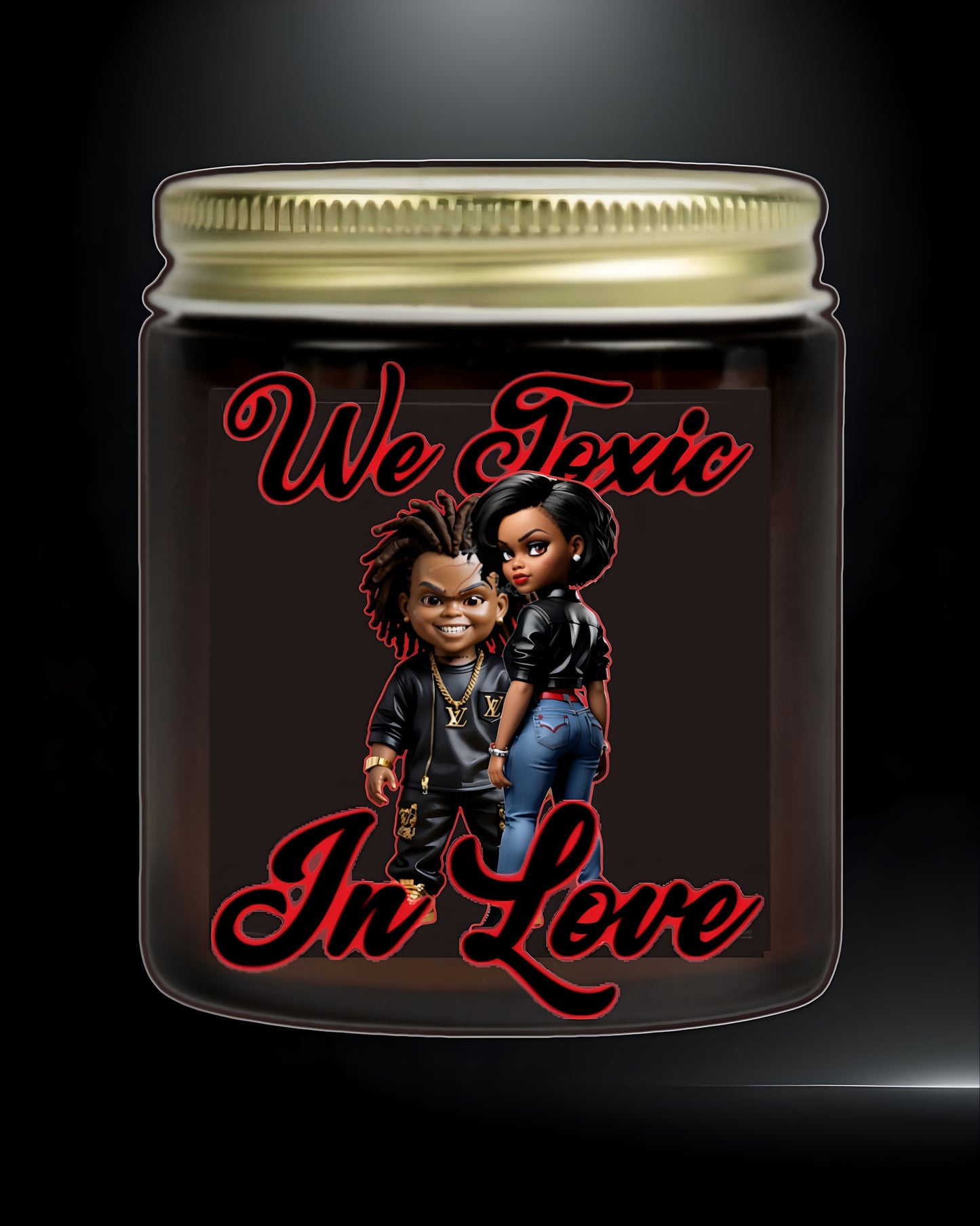 TOXIC LOVERS SCENTED CBD (Cannabidiol) CANDLE Wax (4oz, 9oz)