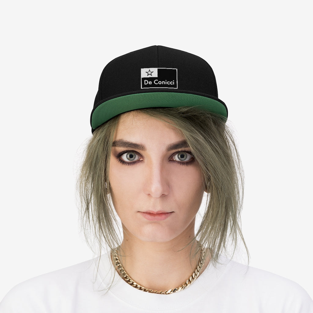 De Conicci Flag Unisex Flat Bill Hat
