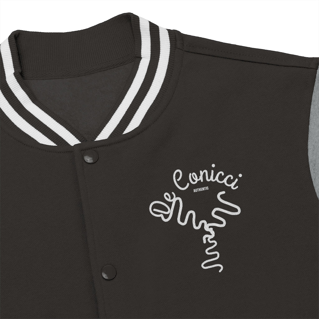 De Conicci Black Varsity Jacket