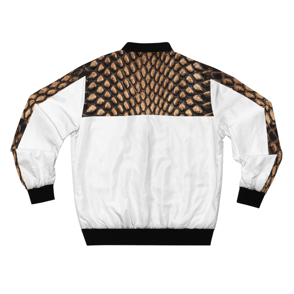 Designer Snake Skin Print Jacket White