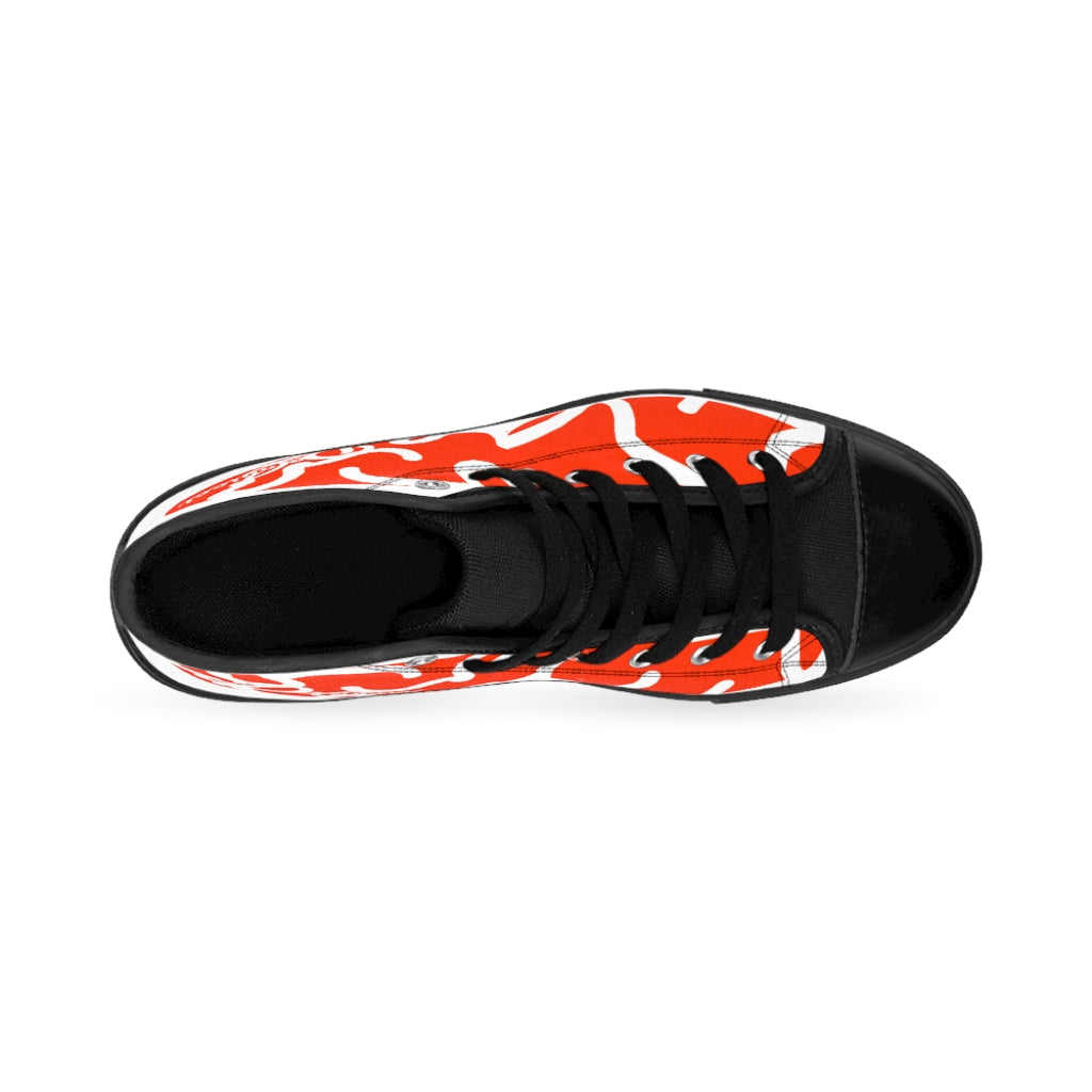 Mind boggler Men's High-top Sneakers orange dream