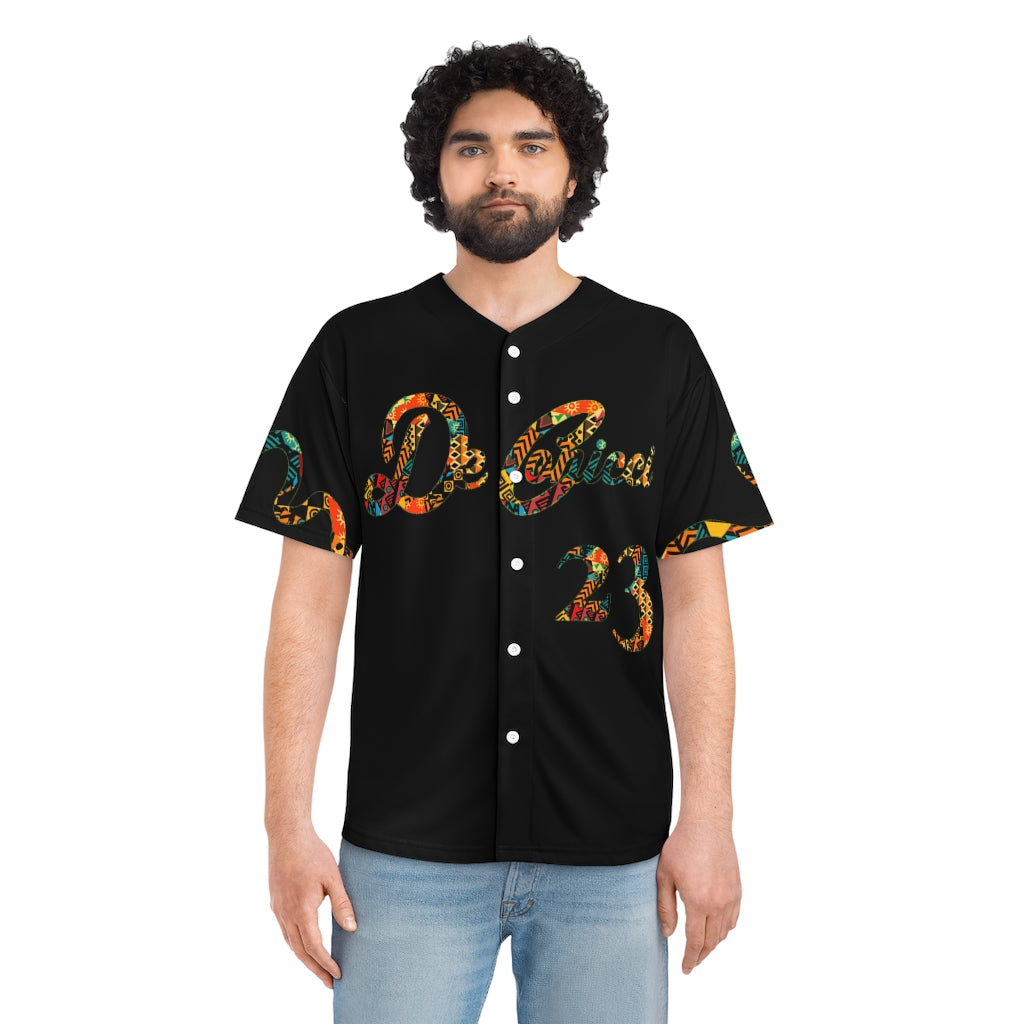 Wrap around Men's Baseball Jersey black