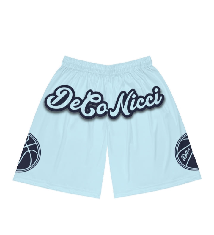 Navy Baby Blue Basketball Shorts