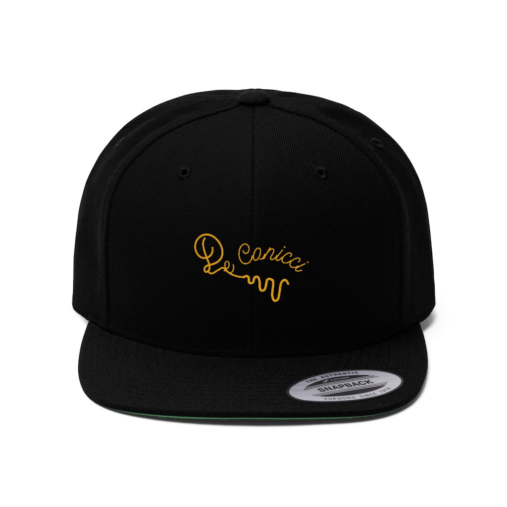 De Conicci Authentic Unisex Flat Bill Hat