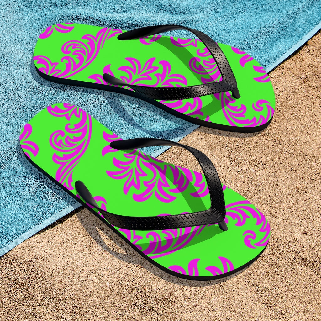 Unisex Neon Flip-Flops