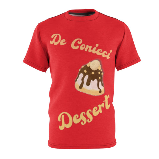 Chocolate banana dessert red