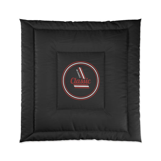 Comforter with classic logo