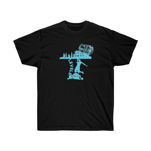 Levels Tee Carolina blue/black