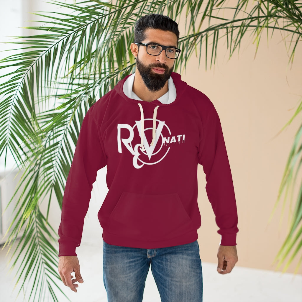 Revonati Pullover Hoodie wine/white