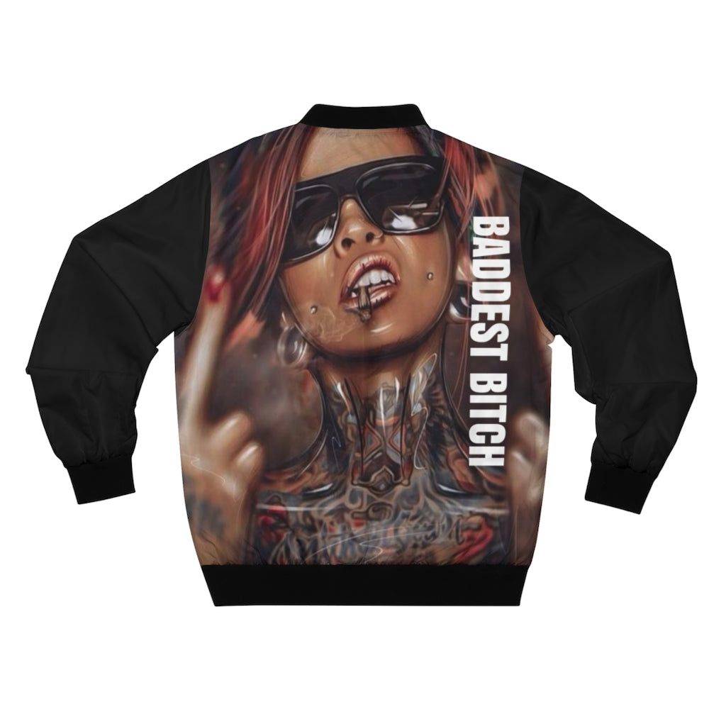 De Conicci Baddest Bitch Bomber Jacket.