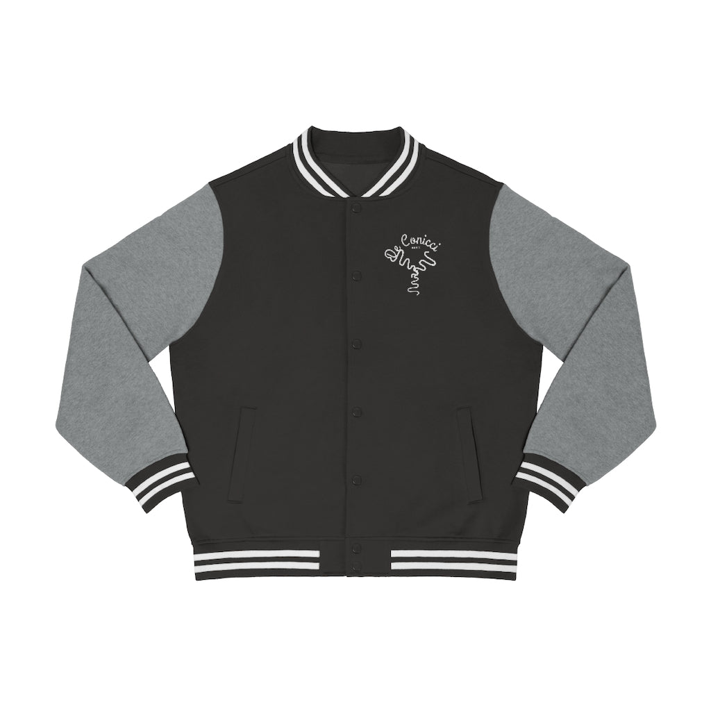 De Conicci Black Varsity Jacket