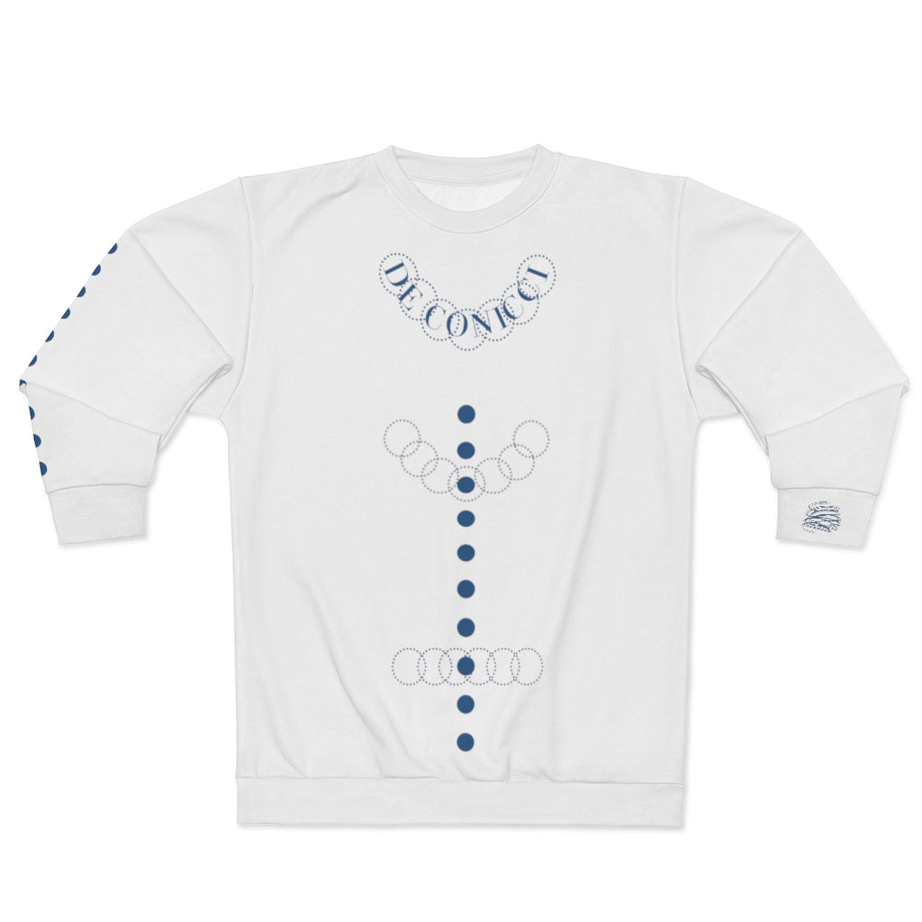 De Conicci Avenue Blue long sleeve. white