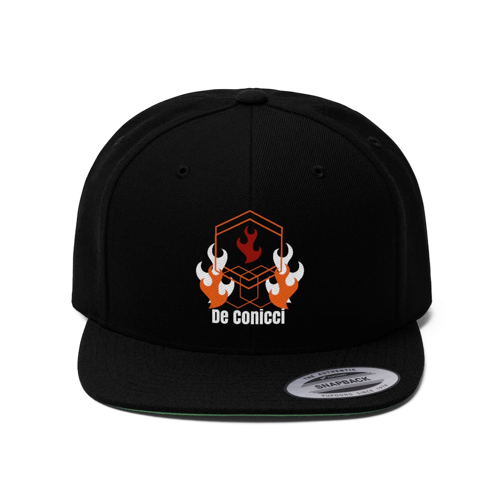 De Conicci Fire Unisex Flat Bill Hat