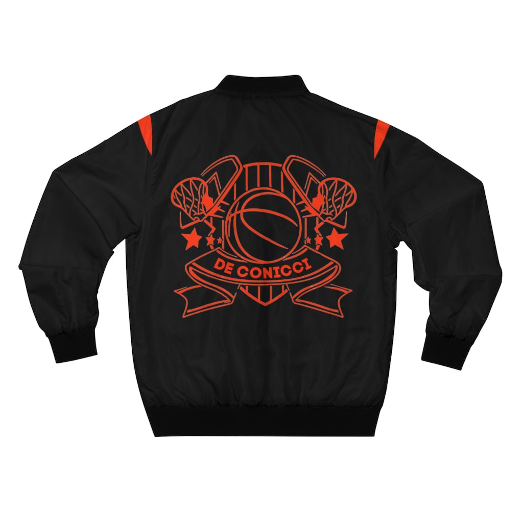 Black Orange Bomber Jacket