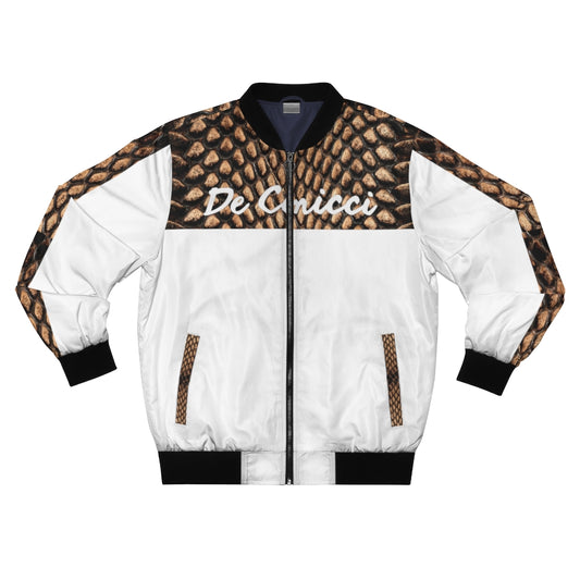 Designer Snake Skin Print Jacket White