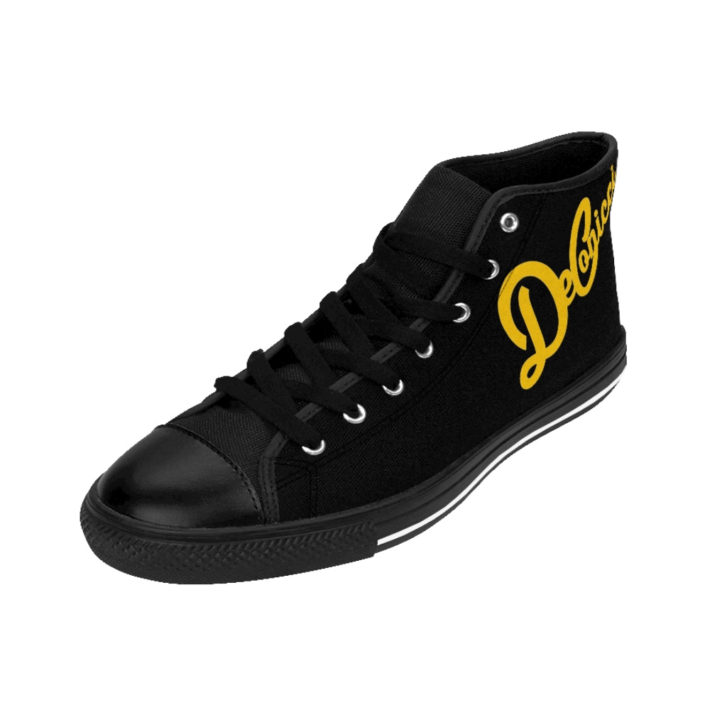 Men's High-top Sneakers black/gold