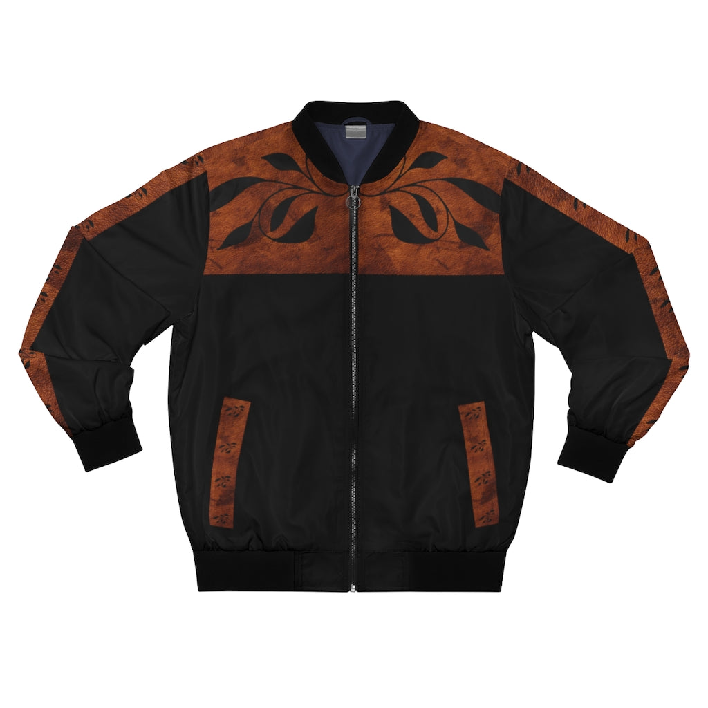 Designer rawhide print jacket brown and black