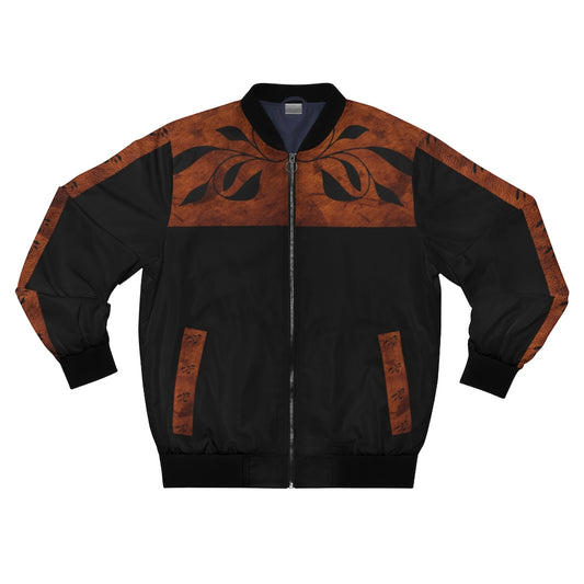 Designer rawhide print jacket brown and black