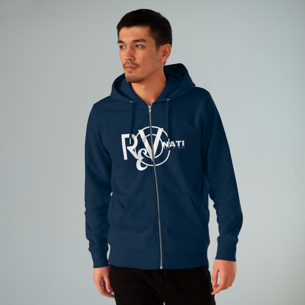 Revonati hoodie. Navy Blue/white