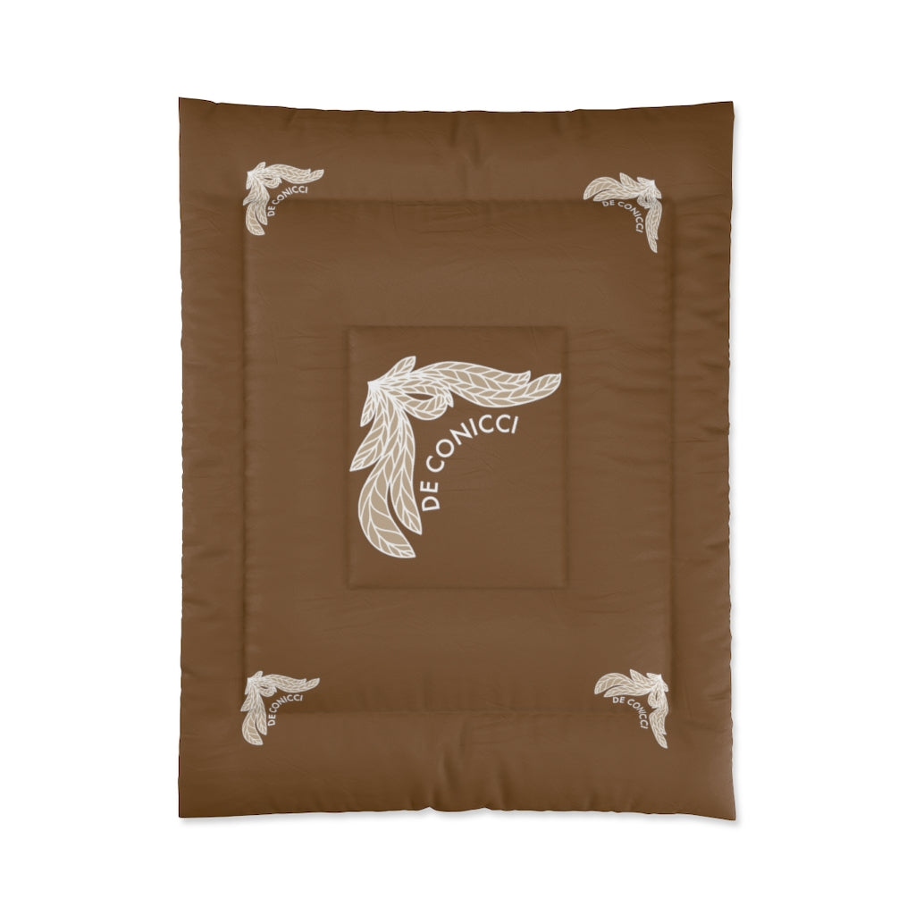 Comforter with rare design. Brown