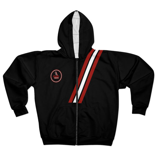 Red and black classic Zip Hoodie