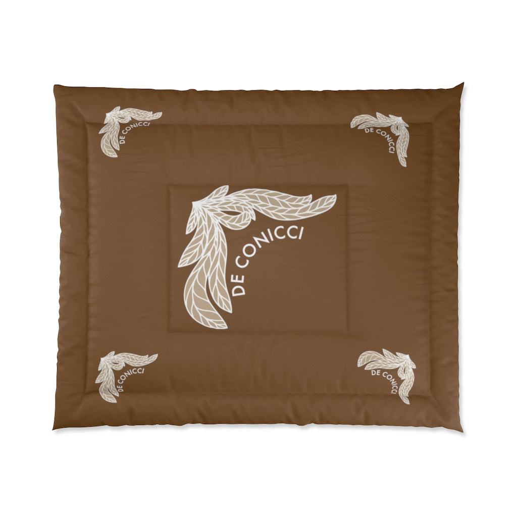 Comforter with rare design. Brown