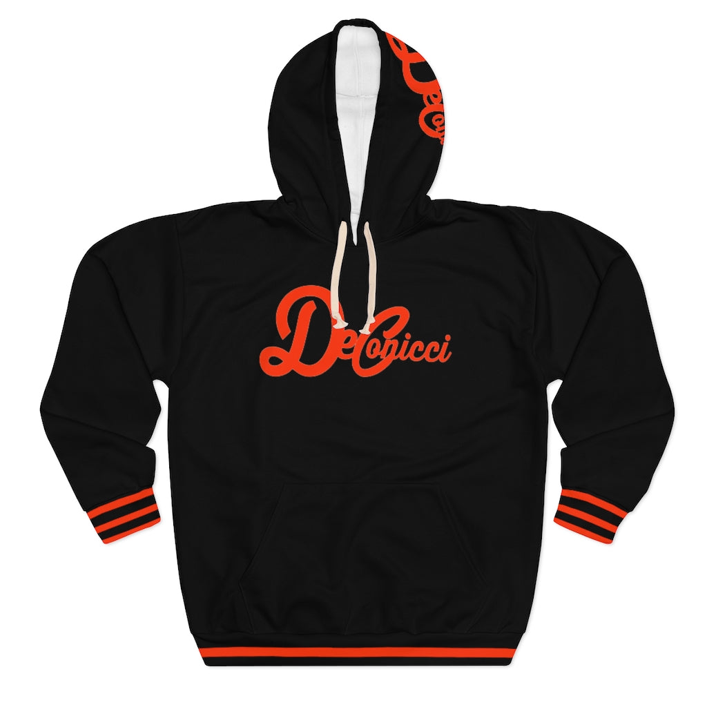 Black Orange Pullover Hoodie