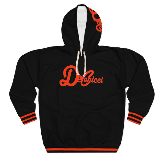 Black Orange Pullover Hoodie
