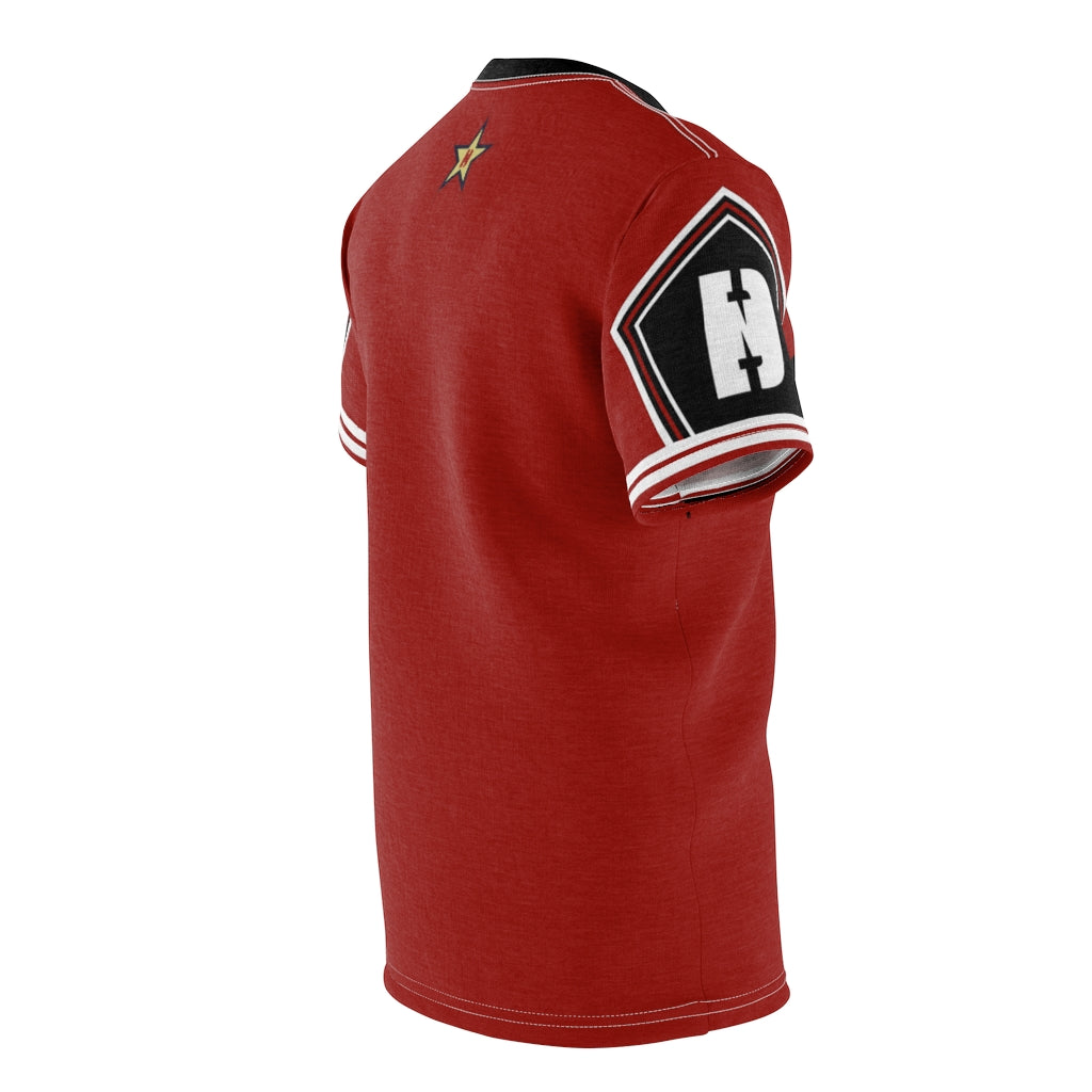 Authentic shoe shirt. Red