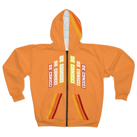 Classic Zip Hoodie. Orange