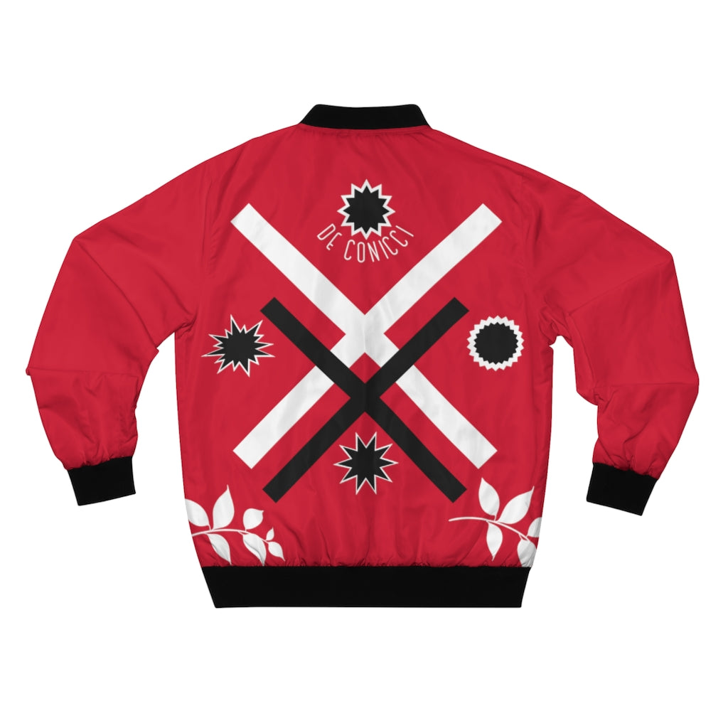 De Conicci Authentic Red Bomber Jacket