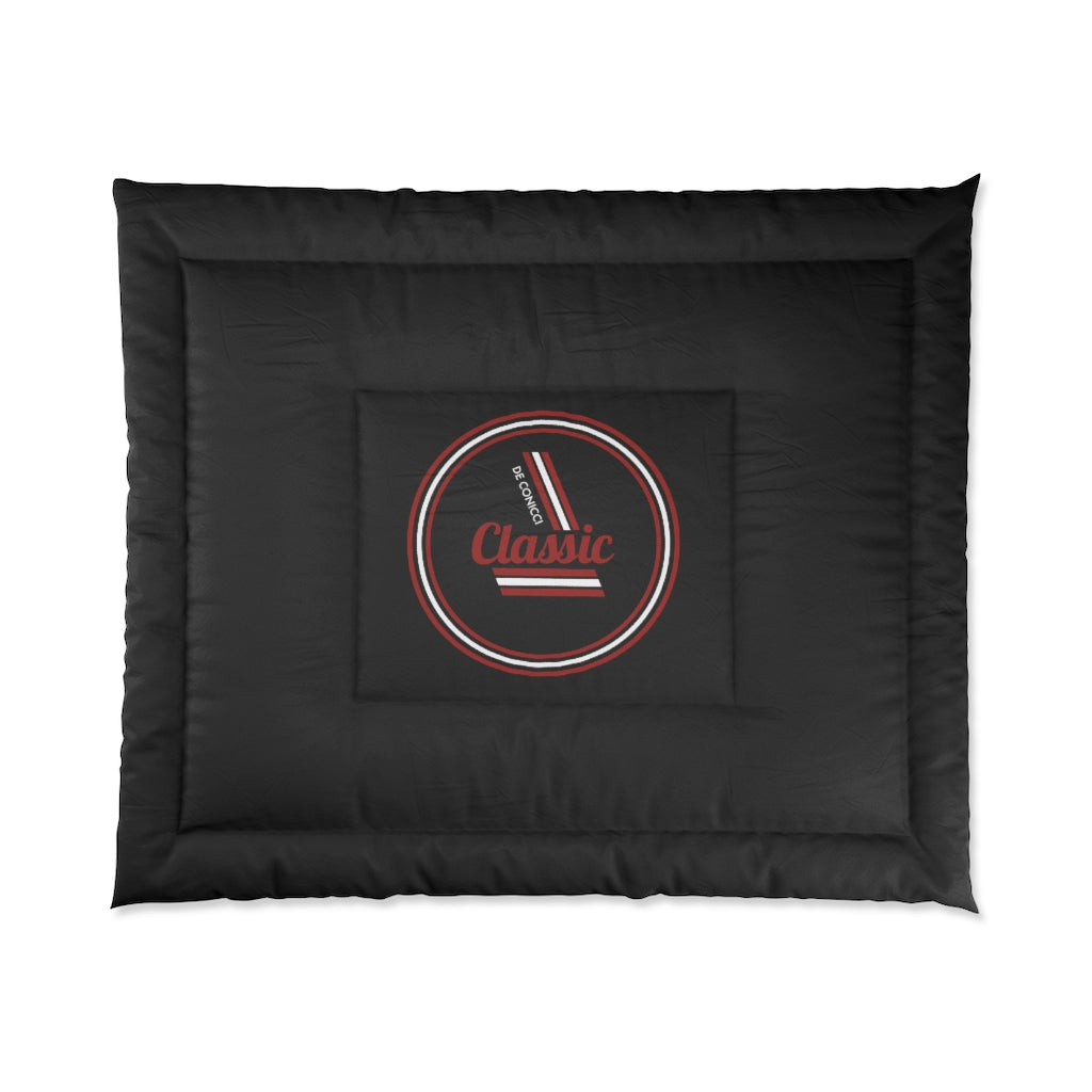 Comforter with classic logo