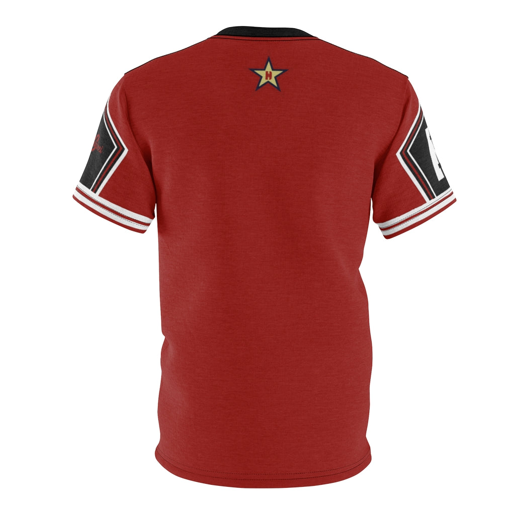Authentic shoe shirt. Red