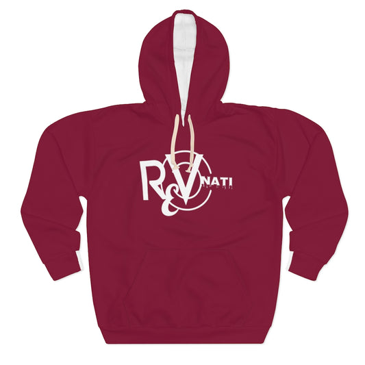 Revonati Pullover Hoodie wine/white