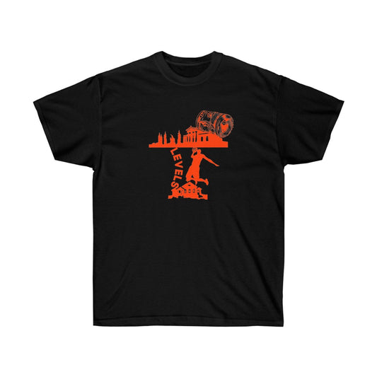 Levels t shirt orange/black