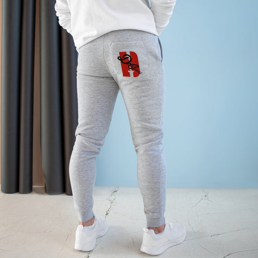 Authentic Joggers with double logos red and black