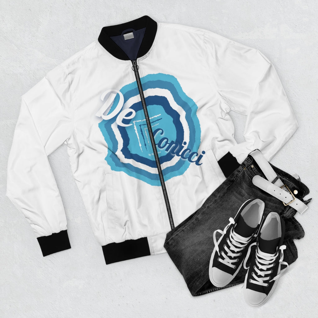 De Conicci Icon White Bomber Jacket