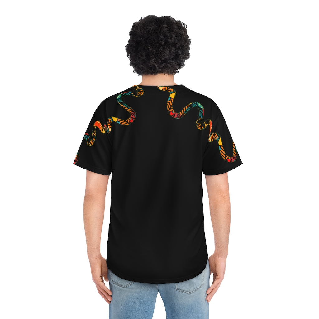 Wrap around Men's Baseball Jersey black