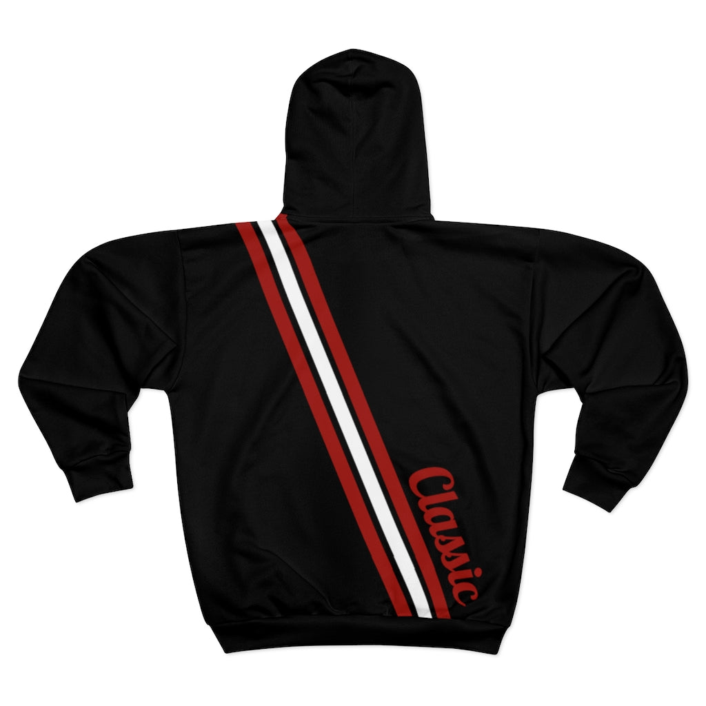 Red and black classic Zip Hoodie