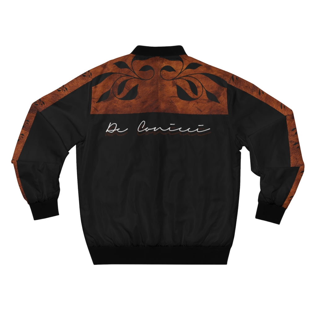 Designer rawhide print jacket brown and black