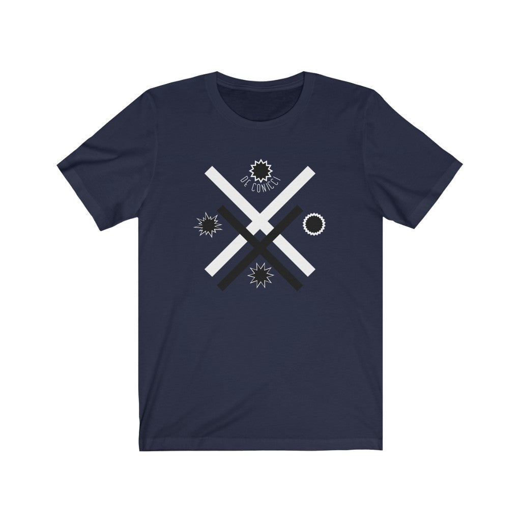 Unisex Jersey Short Sleeve Tee With De Conicci Authentic Logo.