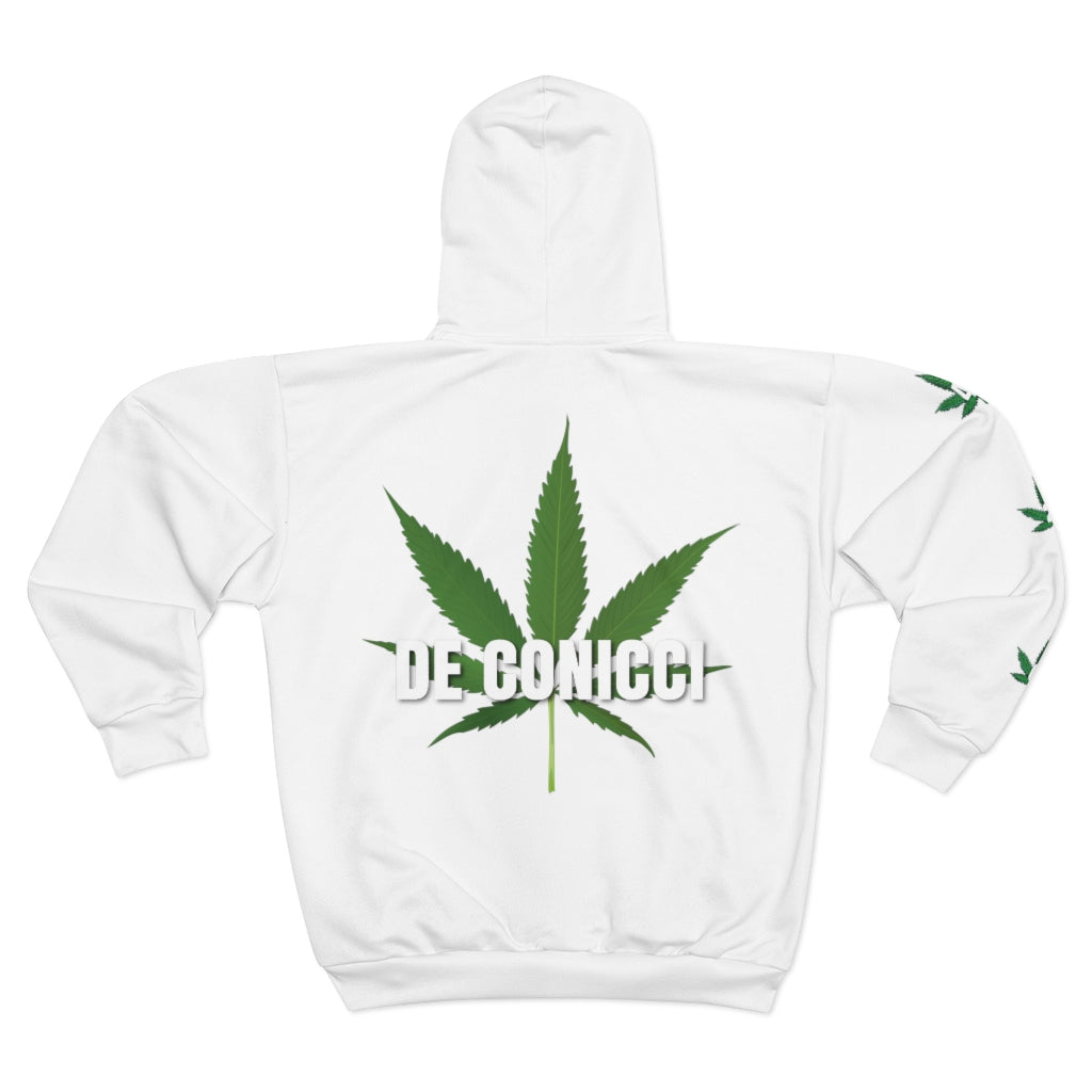 4/20 Zip Hoodie. White