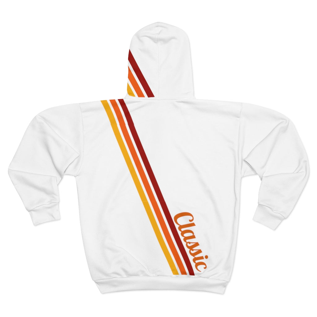 Classic Zip Hoodie. White