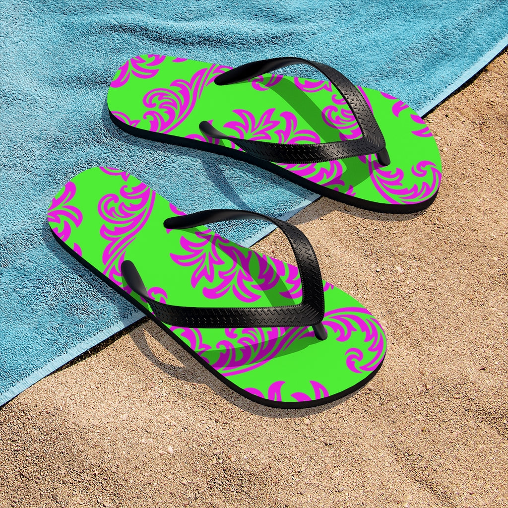 Unisex Neon Flip-Flops