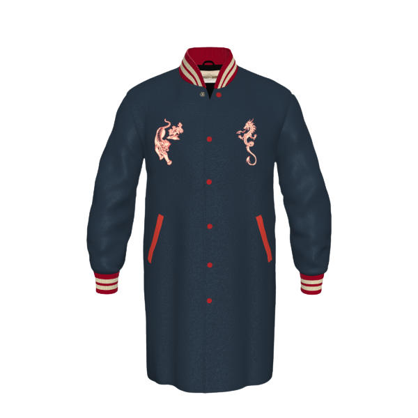 XINNIAN Big Boss Extended Navy X Cream Red Liner