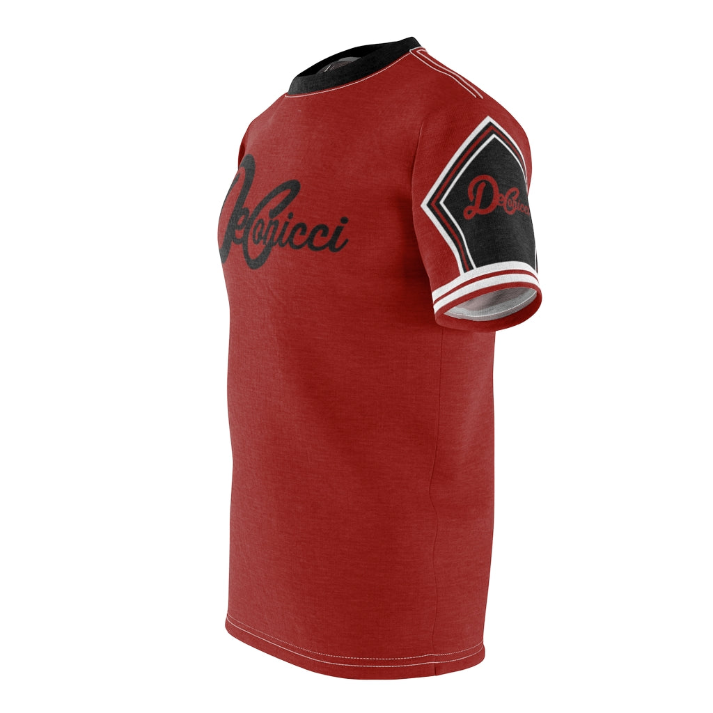 Authentic shoe shirt. Red