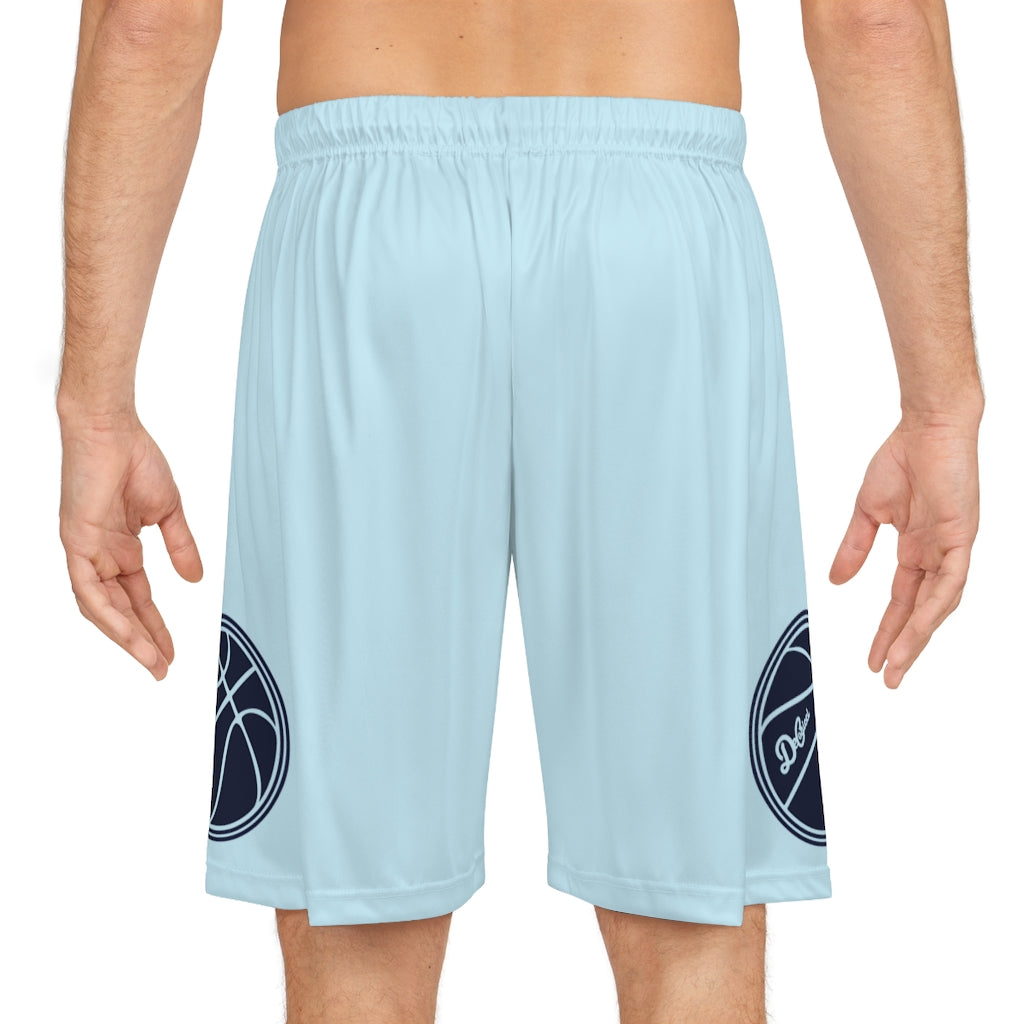 Navy Baby Blue Basketball Shorts