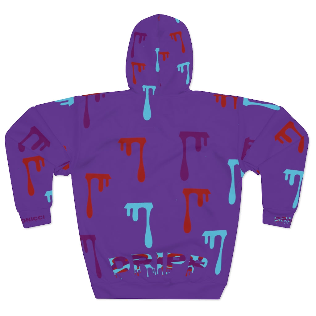 De Conicci Authentic Purple Drip Unisex Pullover Hoodie