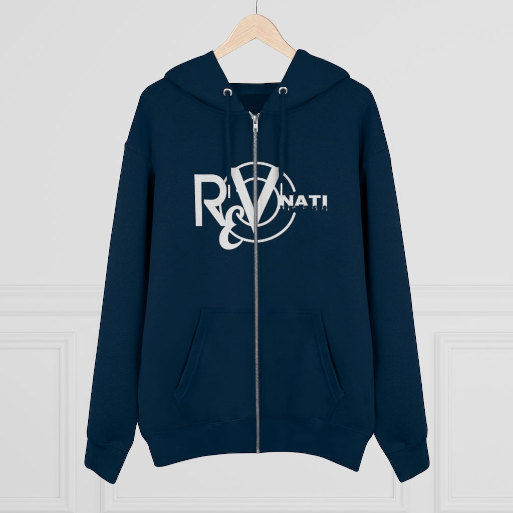 Revonati hoodie. Navy Blue/white